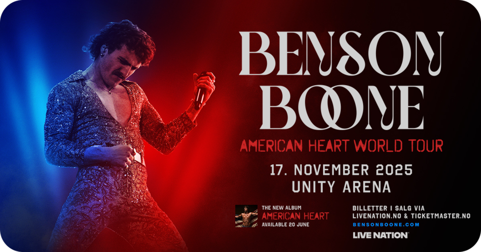 BENSON BOONE KONSERTPLAKAT